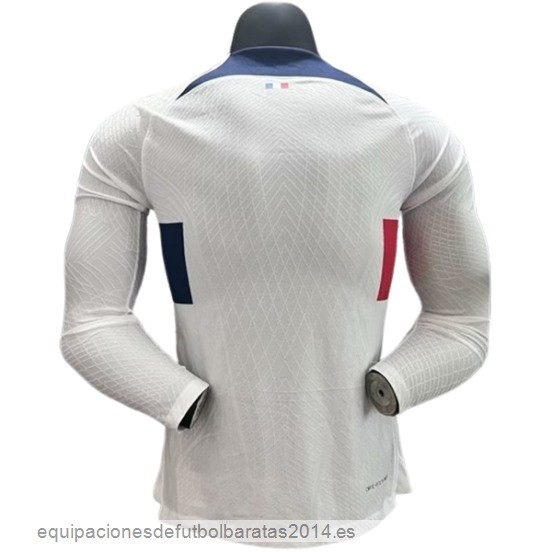 Nuevo Tailandia 2ª Jugadores Manga Larga Paris Saint Germain 23/24 Blanco Baratas